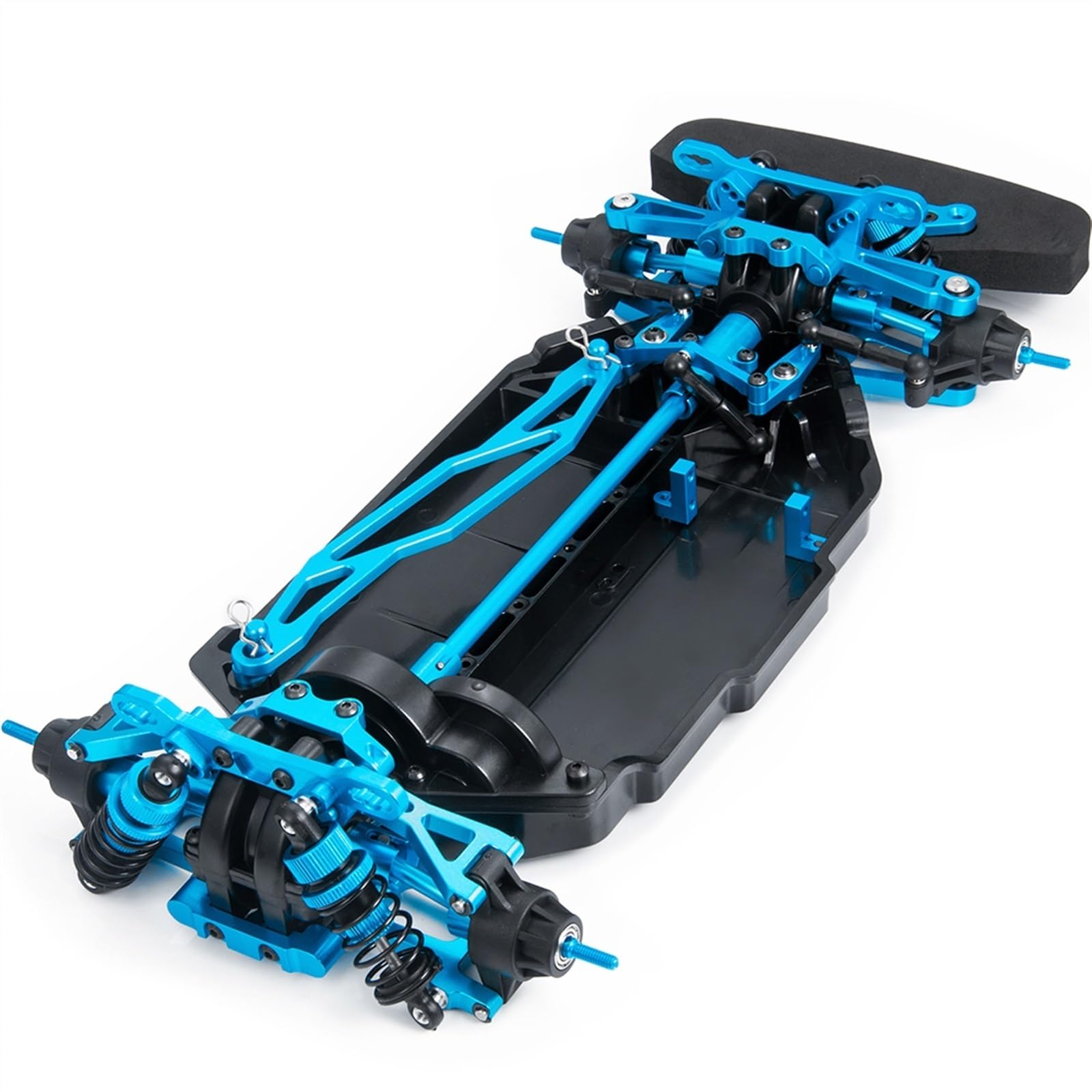 Compatibile Con Tamiya Per TT02 1/10 RC Auto Parti Di Aggiornamento Accessori In Metallo Per Telaio Corpo Borsette Assemblato Set Accessori