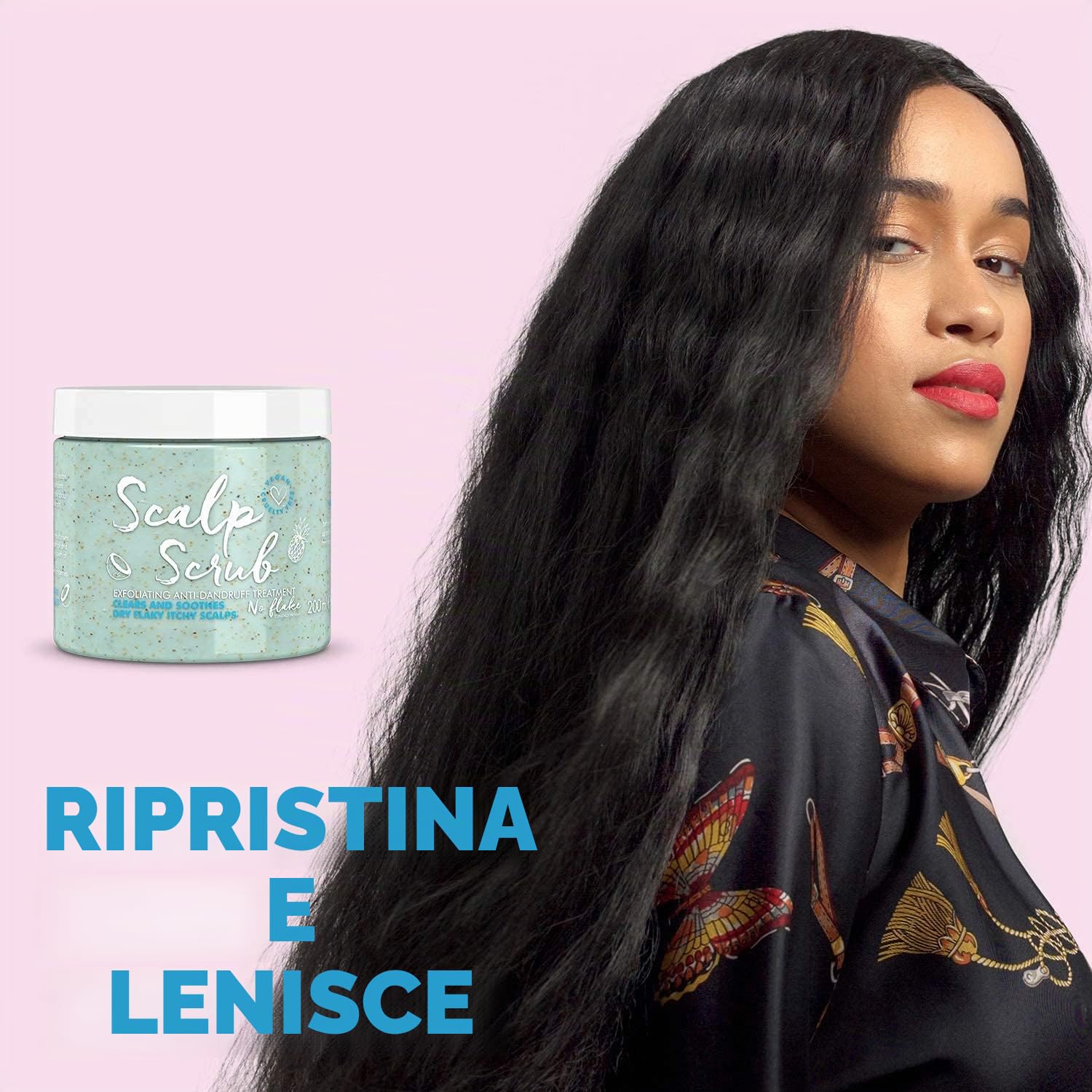 Umberto Giannini Scalp Scrub - Scrub rigenerante esfoliante antiforfora per cuoio capelluto, vegano e non testato sugli animali