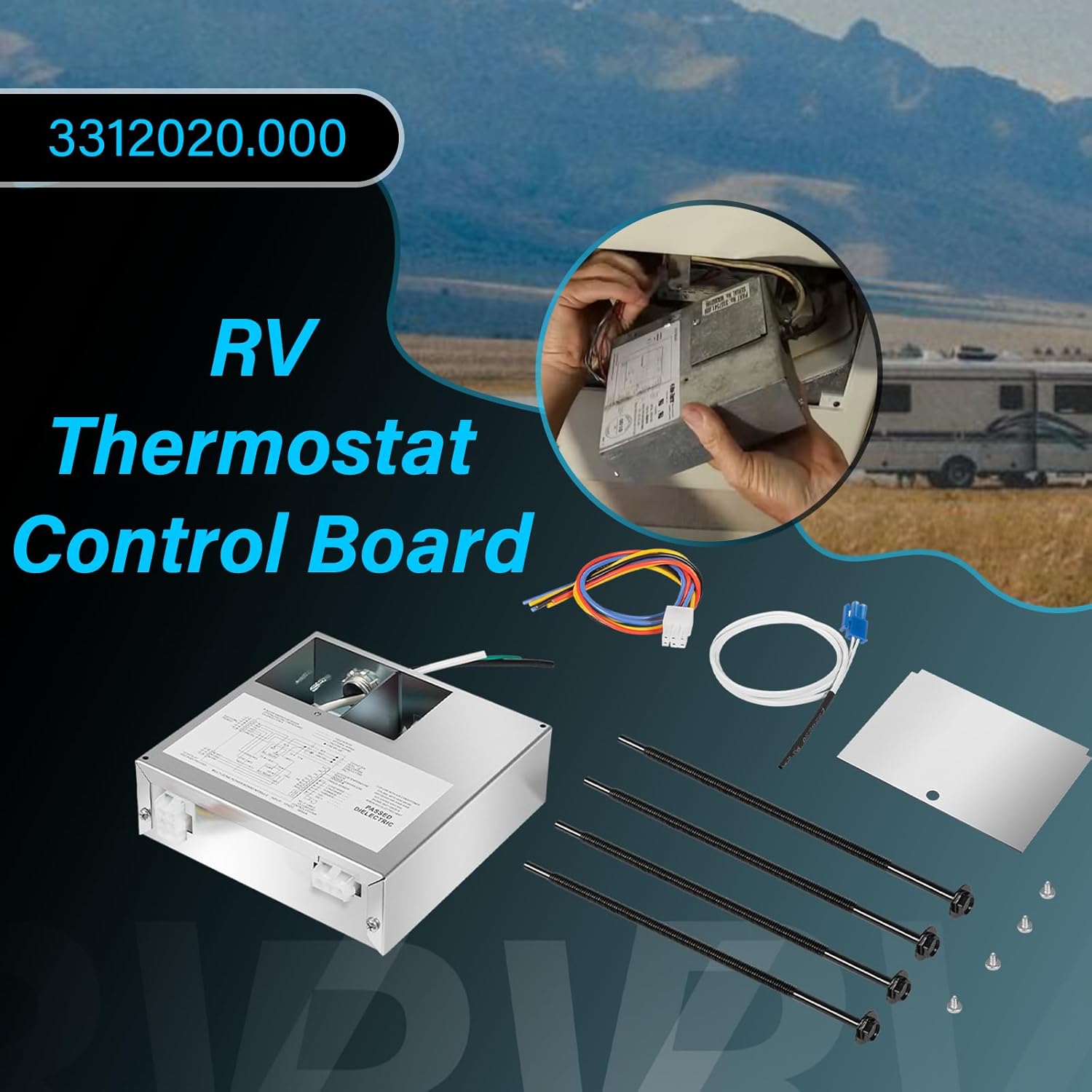 3312020.000 RV Thermostat Control Board Replace for Dometic Multi-Zone CCC2 Model 57915 and 59516 Air Conditioners Fit the Duo Thermal 13, 500 BTU and the 15, 000 BTU air conditioners