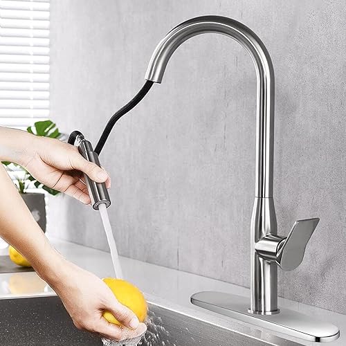 Miniatura 5 de Cubierta de orificio para fregadero, placa de acero inoxidable para 1 o 3 agujeros, baño o cocina, grifo mezclador de 10 pulgadas (níquel cepillado)