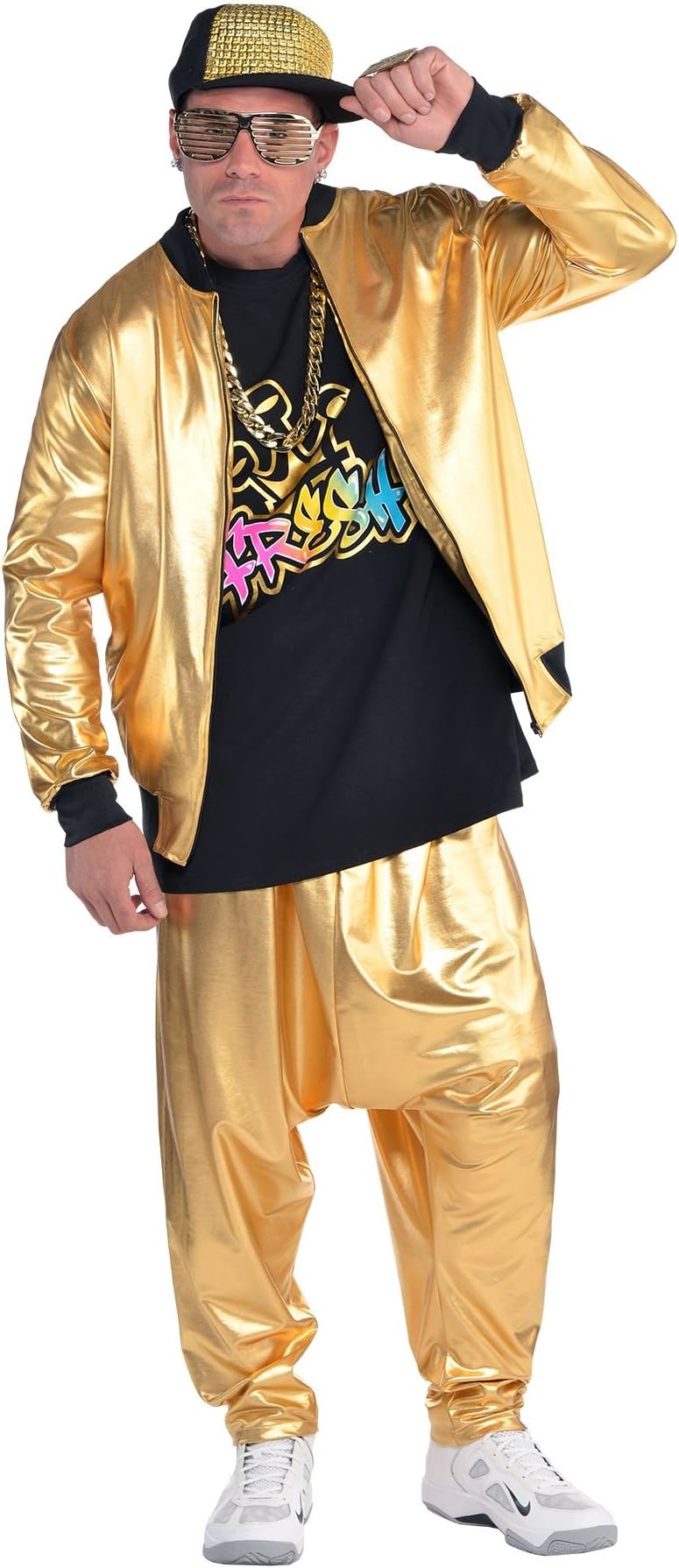HalloCostume Adult 90s Hip Hop Costume Deluxe