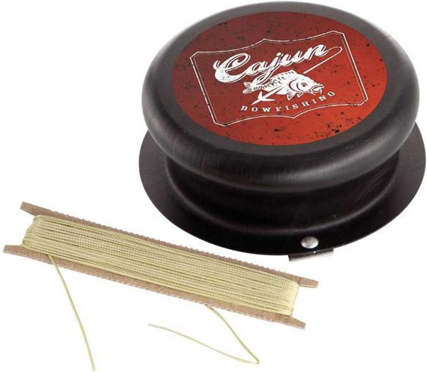 Cajun Bowfishing Screw-On Drum Reel - Maximum Durability, Premium All-Aluminum Construction, Easy Installation, and 50' of 80 lb. Braided Line Included
