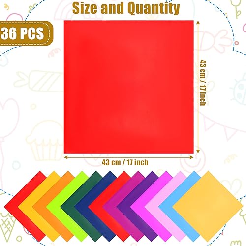 Miniatura 9 de Juego de 36 servilletas de tela multicolor de poliéster, servilletas de tela de otoño y Acción de Gracias, lavables a granel para bodas, fiestas,