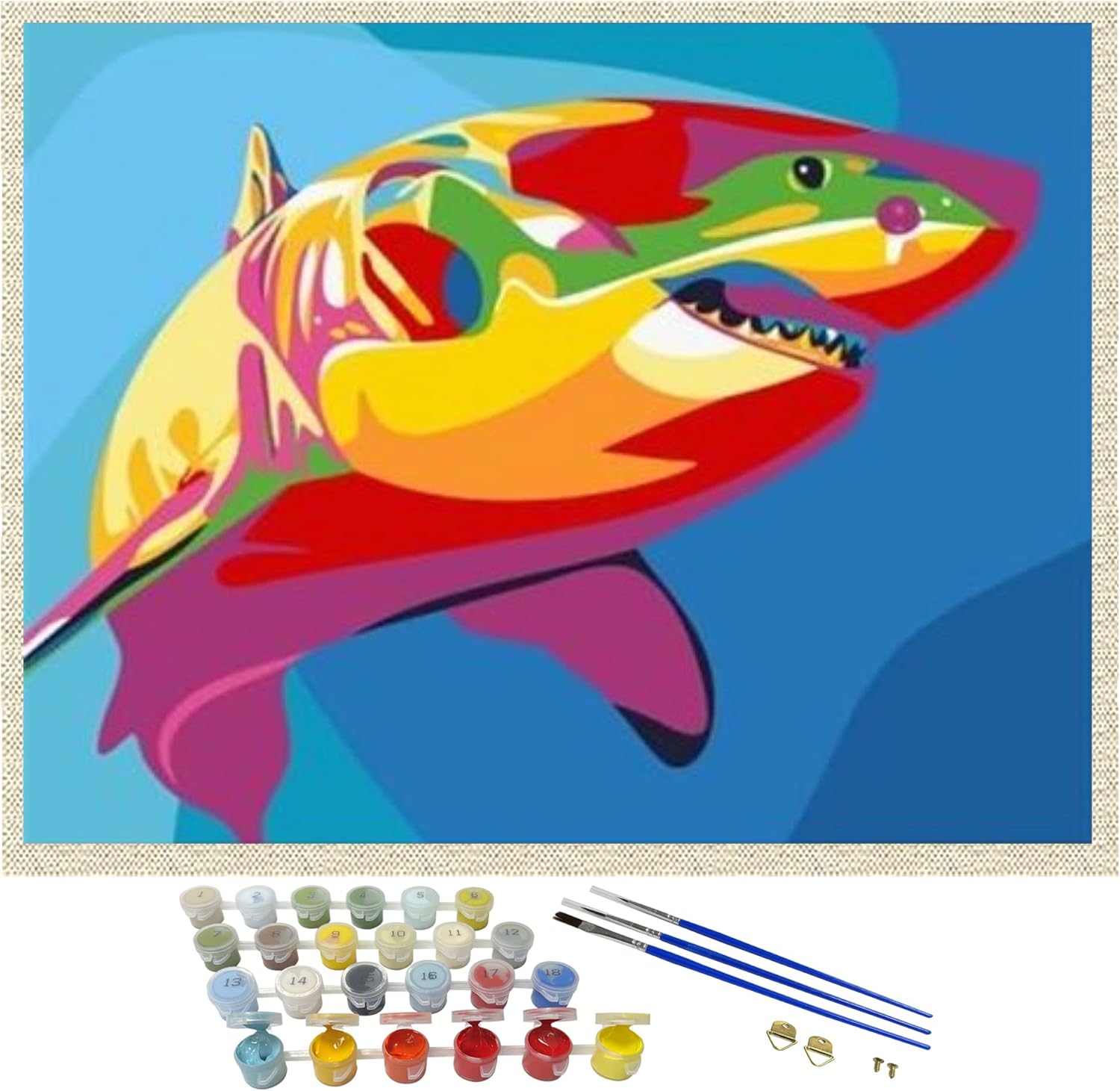 iCoostor Paint by Numbers DIY Acrylic Painting Kit for Kids