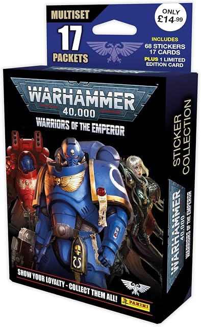 Panini Warhammer Warriors Of The Emperor Sticker Collection Mega Multiset