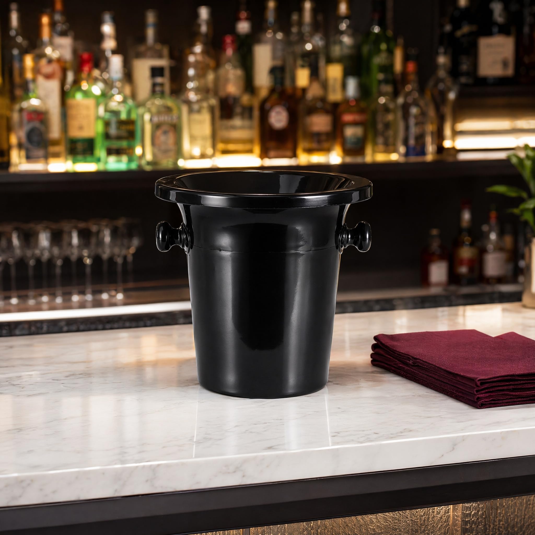 DOITOOL Lot de 4 seaux de dégustation de vin avec Couvercle Amovible pour Whisky, Cocktails