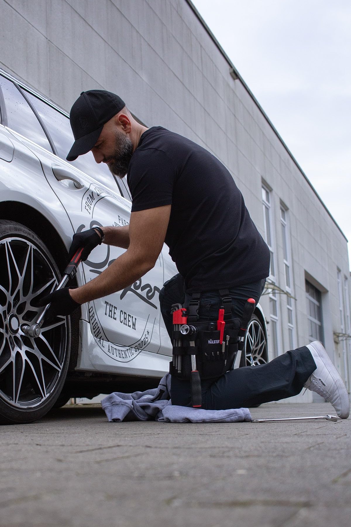 Holster Z 2.0 – Werkzeug Beintasche | Taktischer Tool Holder mit Beinschlaufe | Werkzeuggürtel Zubehör für Elektriker, Dachdecker, Handwerker, Heimwerker | Organizer für Schraubendreher, Bits, Zangen