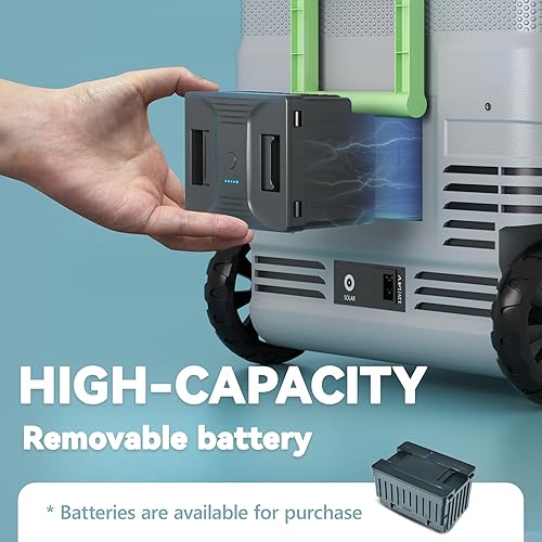 Miniatura 2 de EUHOMY Refrigerador de 12 voltios, batería utilizable de 48 cuartos de galón, refrigerador de automóvil de 0   68 , refrigerador de 12 V 1224 V CC