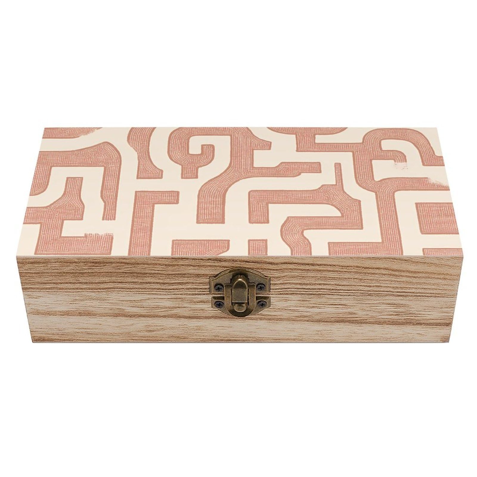 HLBSDM Antique Maze Navigation Chart Retro Wooden Storage Box Jewelry Art Gift Boxs Decorative Keepsake Boxes
