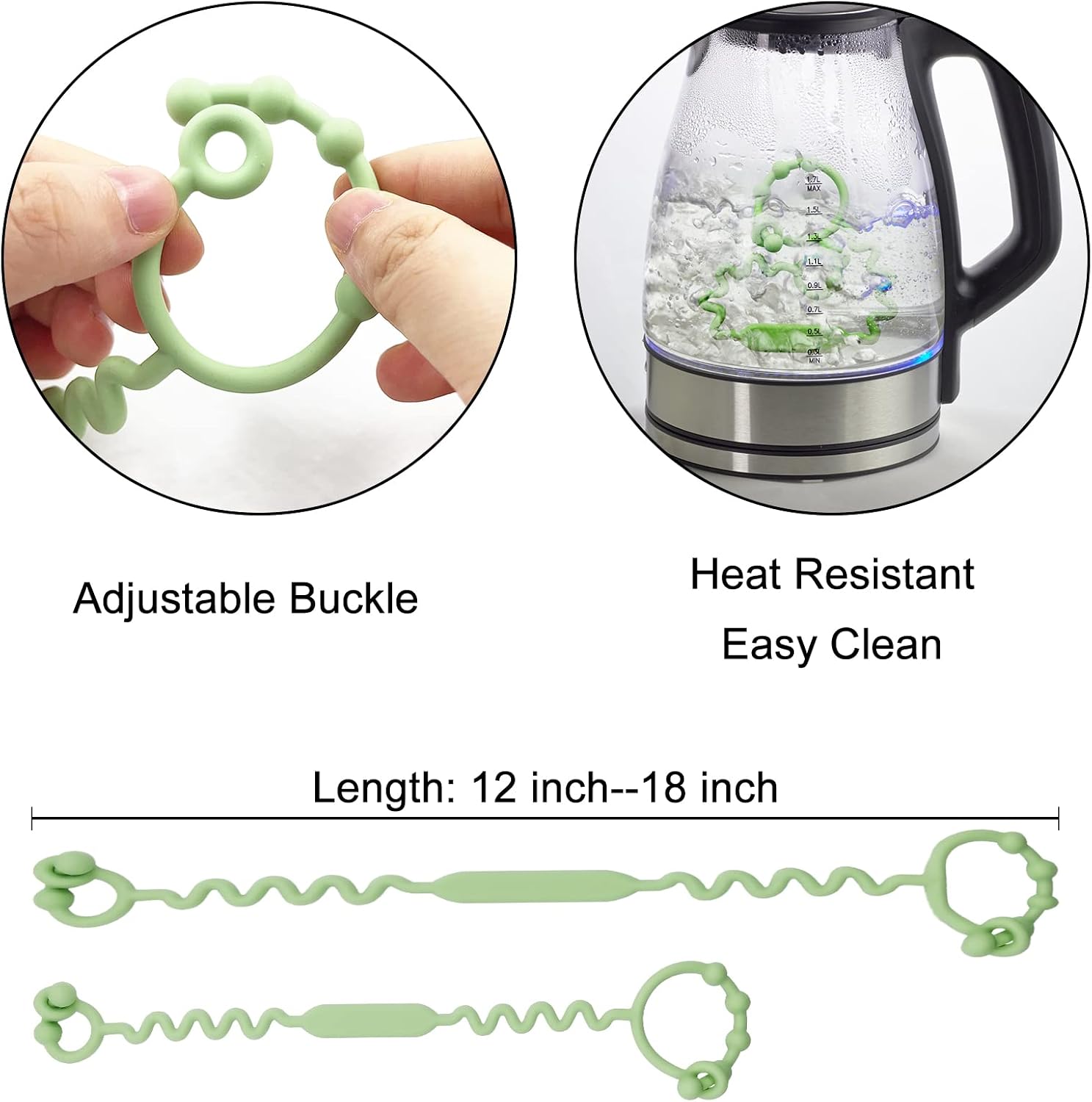 Toy Straps, Silicone Toy Straps for Stroller, Toy Safety Straps for Toy, Sippy Cup Straps, Adjustable Toy Holder for Stroller, High Chair - BPA Free (Gray)