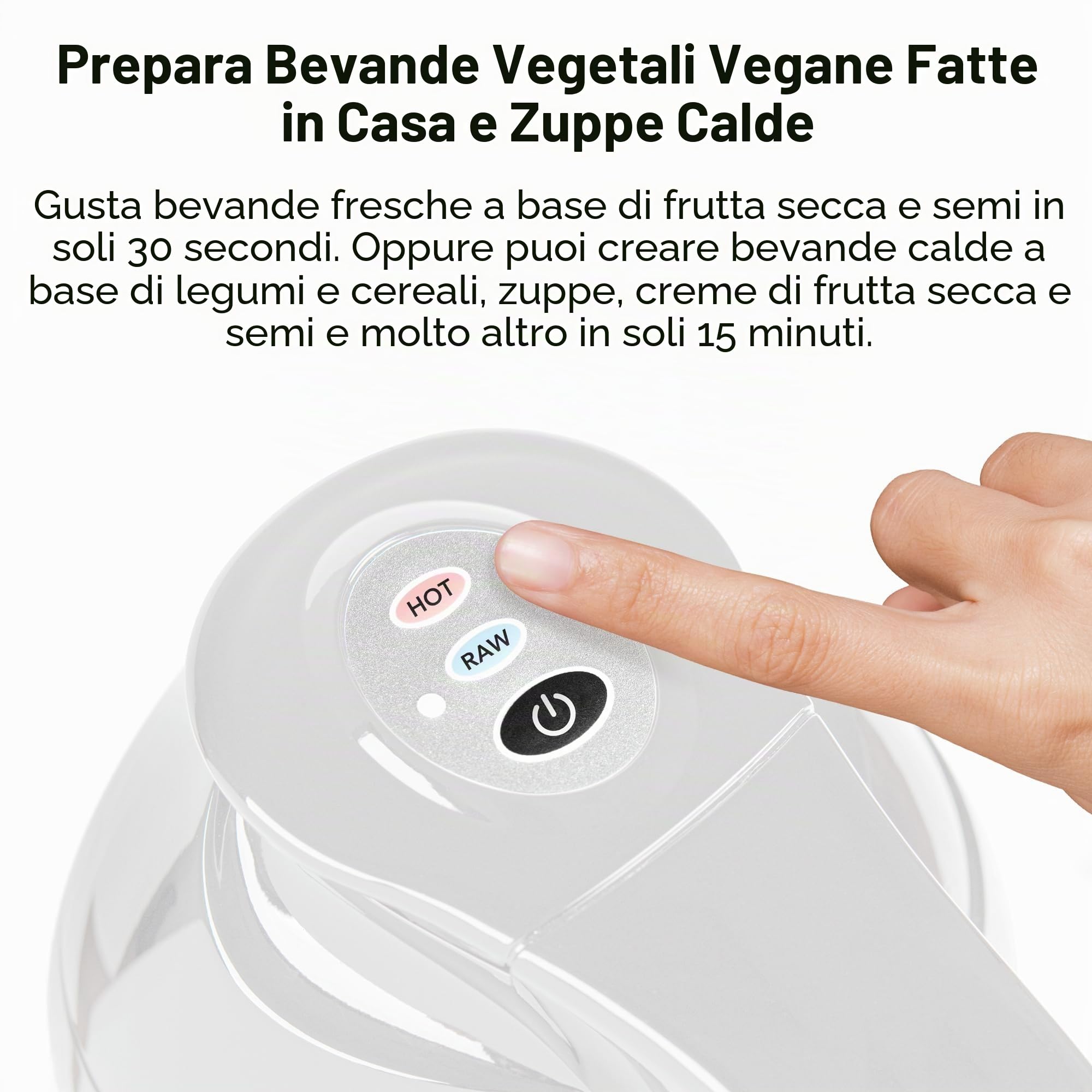 Tribest Soyabella SB-130 Deluxe - Macchina automatica per latte di noci e latte di soia, bianco/acciaio inossidabile