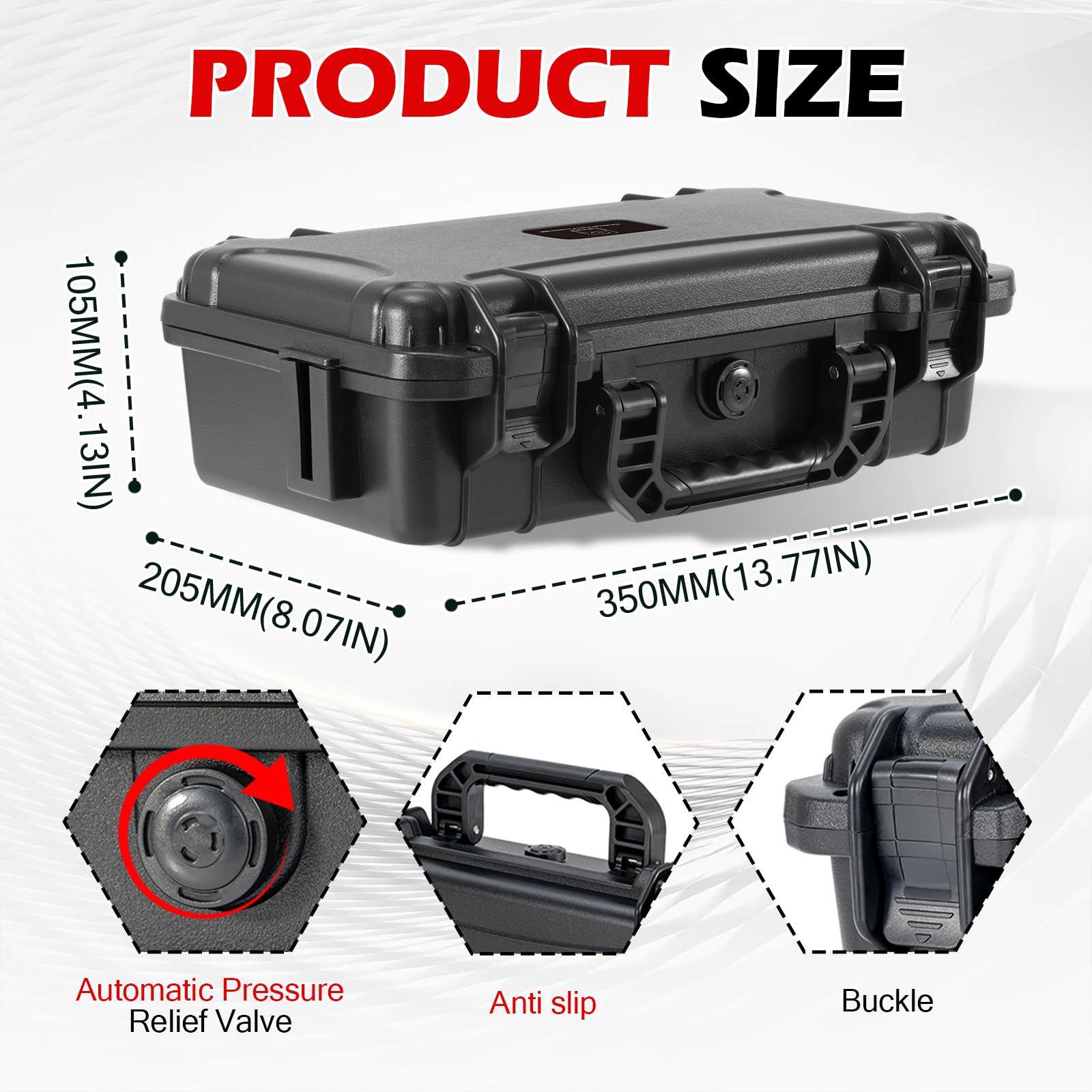Maleta impermeable para cámara DJI Osmo 360, doble capa de carcasa dura bolsa de transporte para DJI Osmo 360 accesorios de la cámara