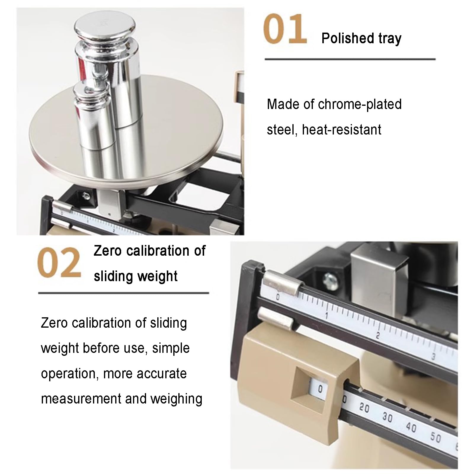Präzisions-mechanische Waage, Analytische Doppelschalenwaage Für Labore, Mit Nulleinstellungsknopf, Gewichtssatz, Wägebereich 0,1 G – 2000 G, Für Hochschulen, Labor