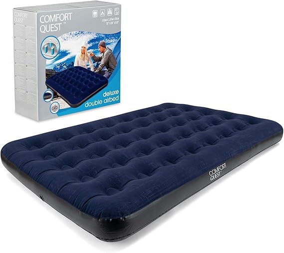 Comfort Quest Double Airbed, Inflatable Guest Air Bed, Blow Up Camping