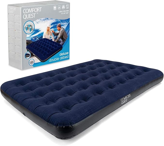 Comfort Quest Double Airbed, Inflatable Guest Air Bed, Blow Up Camping