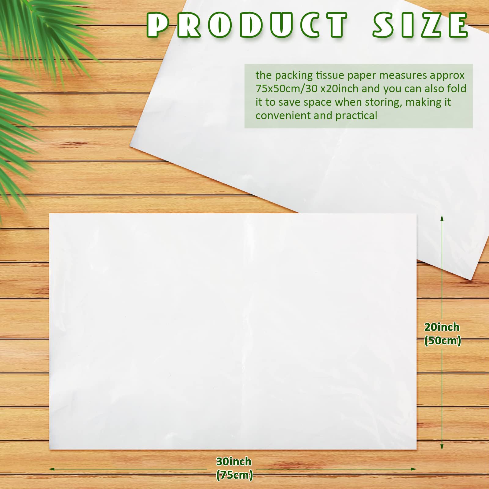 RYKOMO Lot de 100 feuilles de papier de soie d'archivage sans acide, sans tampon, sans acide, pour conserver les vêtements, le Nouvel An, les vacances, les loisirs créatifs, la décoration de Noël