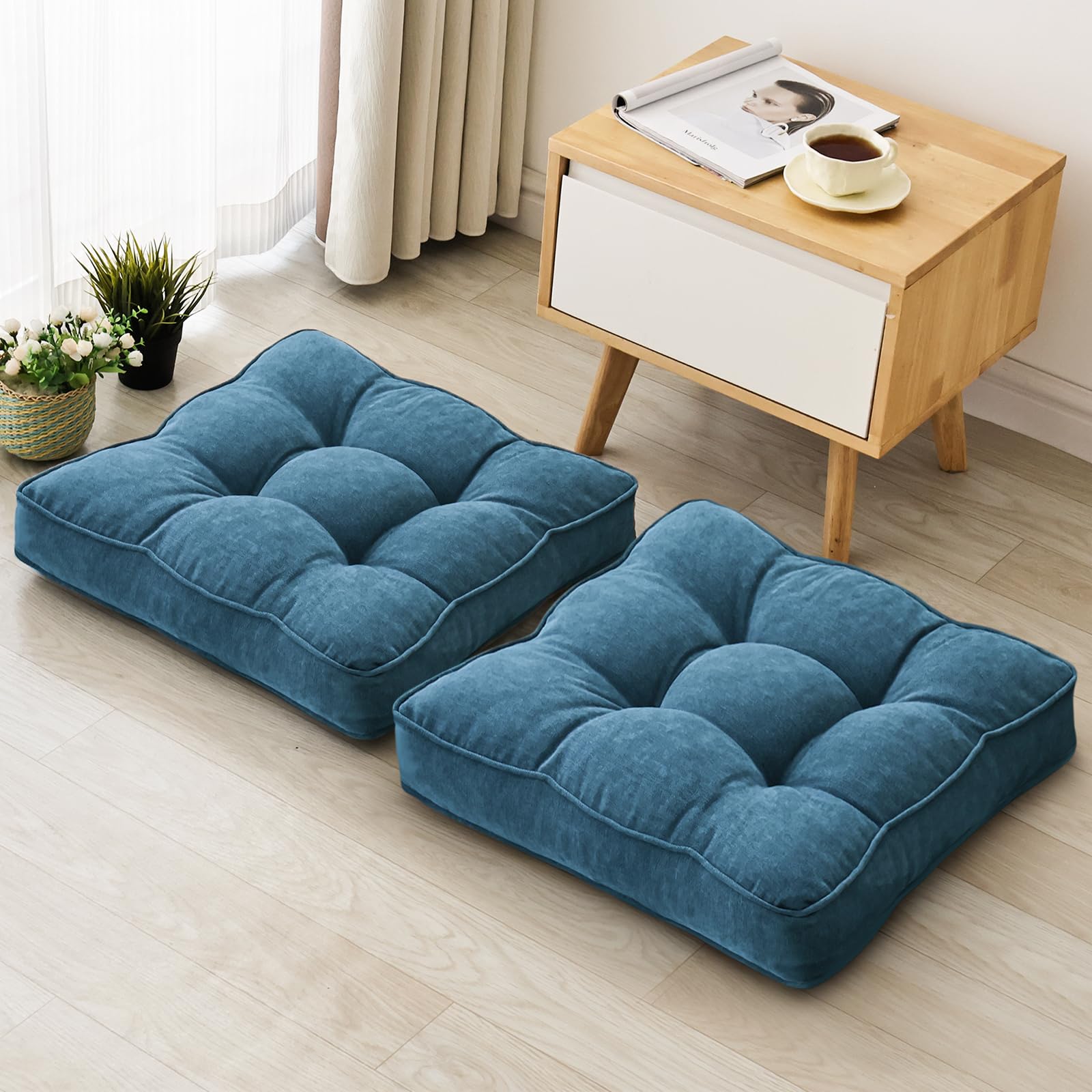 Amazon.co.jp: Awesling座布団 55cm おしゃれ フロアクッション 「1個