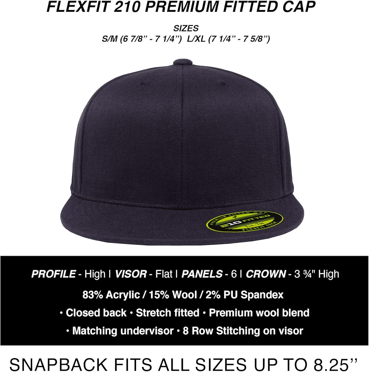 Black Lantern Snapback Hat – Outdoor Nature Cap for Men, Curved Bill Pro Style Baseball Hat with Clean Modern Design