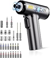 AUTOSHARK Cordless Electric Screwdriver 3.6V Rechargeable, 0.15-5N·m Precision Torque, 2000mAh Battery, 30 S2 Bits for Phone Laptop PC Repair