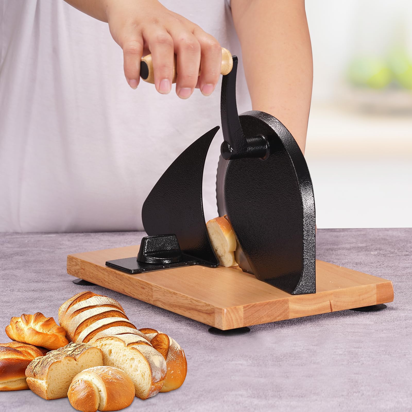 Manual Bread Slicer - Perfect Slices Every Time -8 Manual Bread Slicer - Perfect Slices Every Time -8