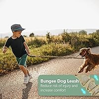 Vista 6 de BUMBIN Arnés para perros grandes sin tirones, arnés táctico para perro, con asa, arnés de chaleco ajustable para perro, correa elástica de 6 pies