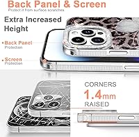 Vista 71 de I-MGAE-IN-AR - Funda diseñada para iPhone 12 y 12 Pro, diseño de mariposa plateada brillante, funda protectora de poliuretano termoplástico, suave