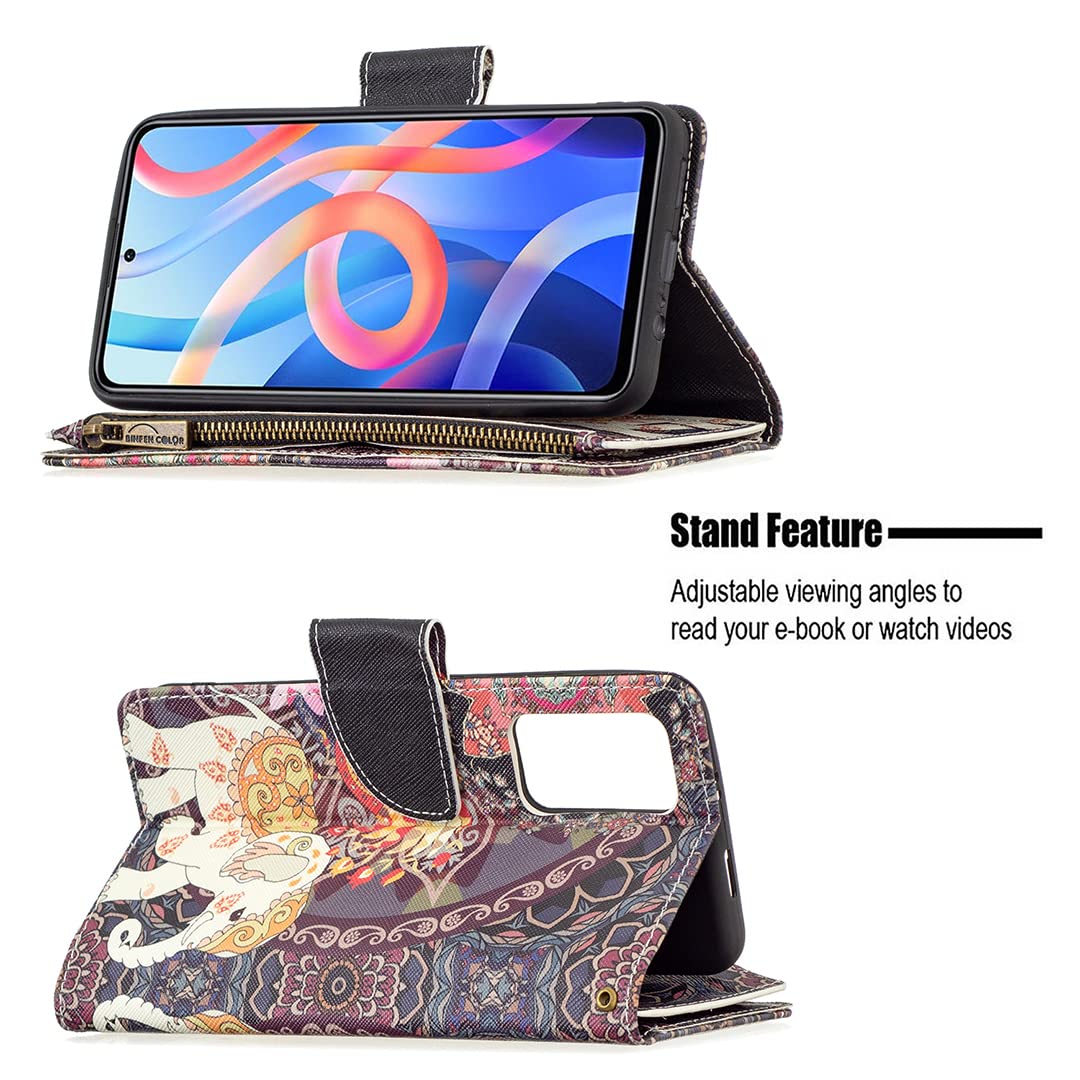 Cover Portafoglio In Pelle Per Xiaomi Redmi Note 11 / 11S – Custodia Con Slot E Supporto Blu