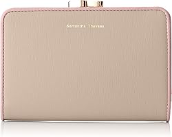 サマンサタバサ シンプルバイカラー 口金折財布