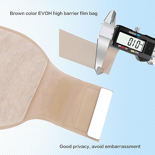 Miniatura 8 de 15 bolsas de colostomía, suministros de colostomía, bolsa de ostomía drenable de dos piezas con cierre, suministros de ostomía de corte máximo