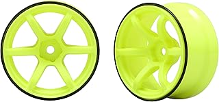 Yokomo 12mm Hex Racing Performer High Traction RWD Drift Wheels (Yellow) (2)
