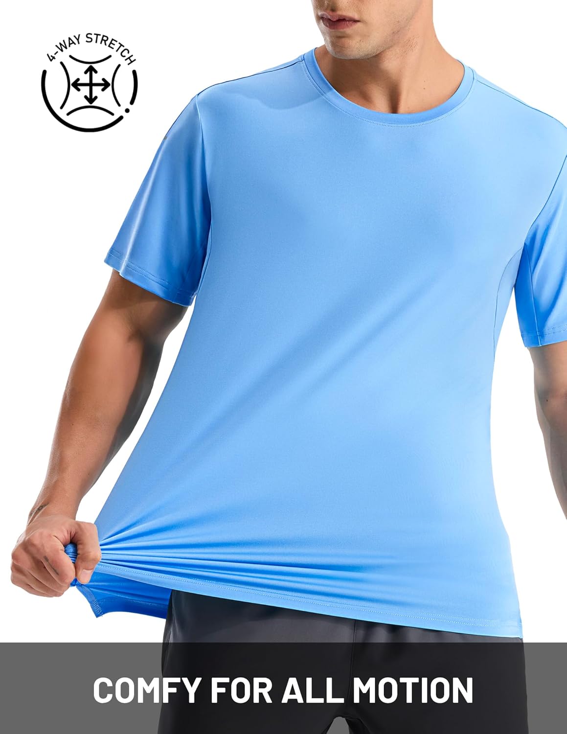 MIER Men's Dry Fit Running T Shirts - Moisture Wicking COOL MAX Short Sleeve Workout Athletic Gym Sports Tee Shirts for Men - Image 4