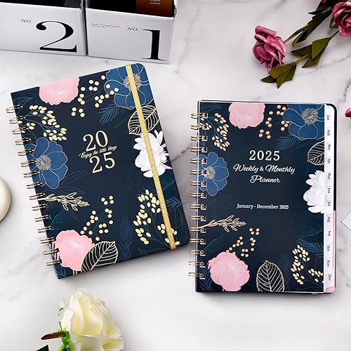 Miniatura 2 de Agenda 2025 – Agenda 2025, enero 2025 – diciembre 2025, planificador semanal y mensual 2025, 6.4 x 8.5 pulgadas, encuadernación de doble alambre,