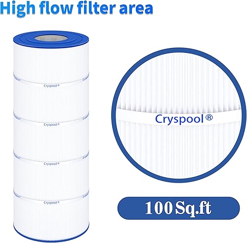 Miniatura 7 de Cryspool® 08053 Filtro compatible con Jandy CS100, R0462200, PJANCS100, C-8410, FC-0821, cartucho de filtro de piscina de 100 pies cuadrados, 1