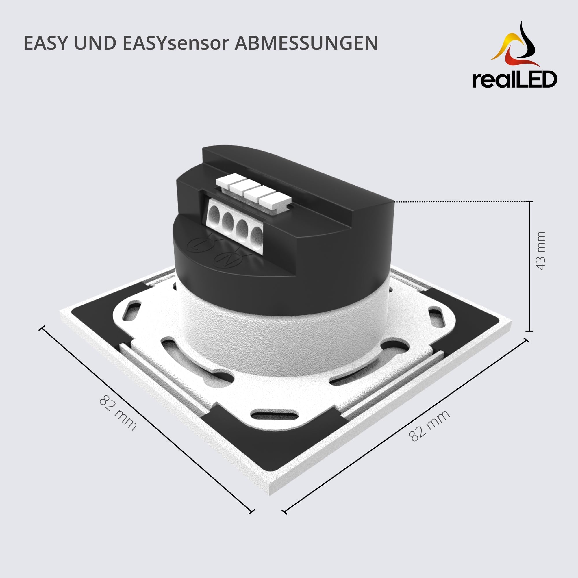 Treppenleuchte EASY 1,5 W 3000K warmweiß | weiß | Mit Sensor