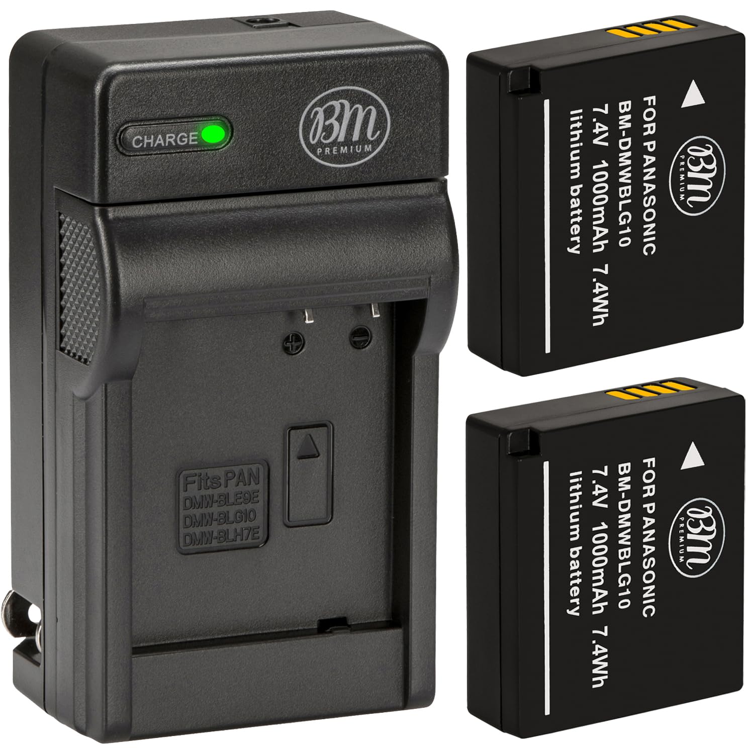 Amazon.com : BM 2 DMW-BLG10 Batteries and Charger for Panasonic