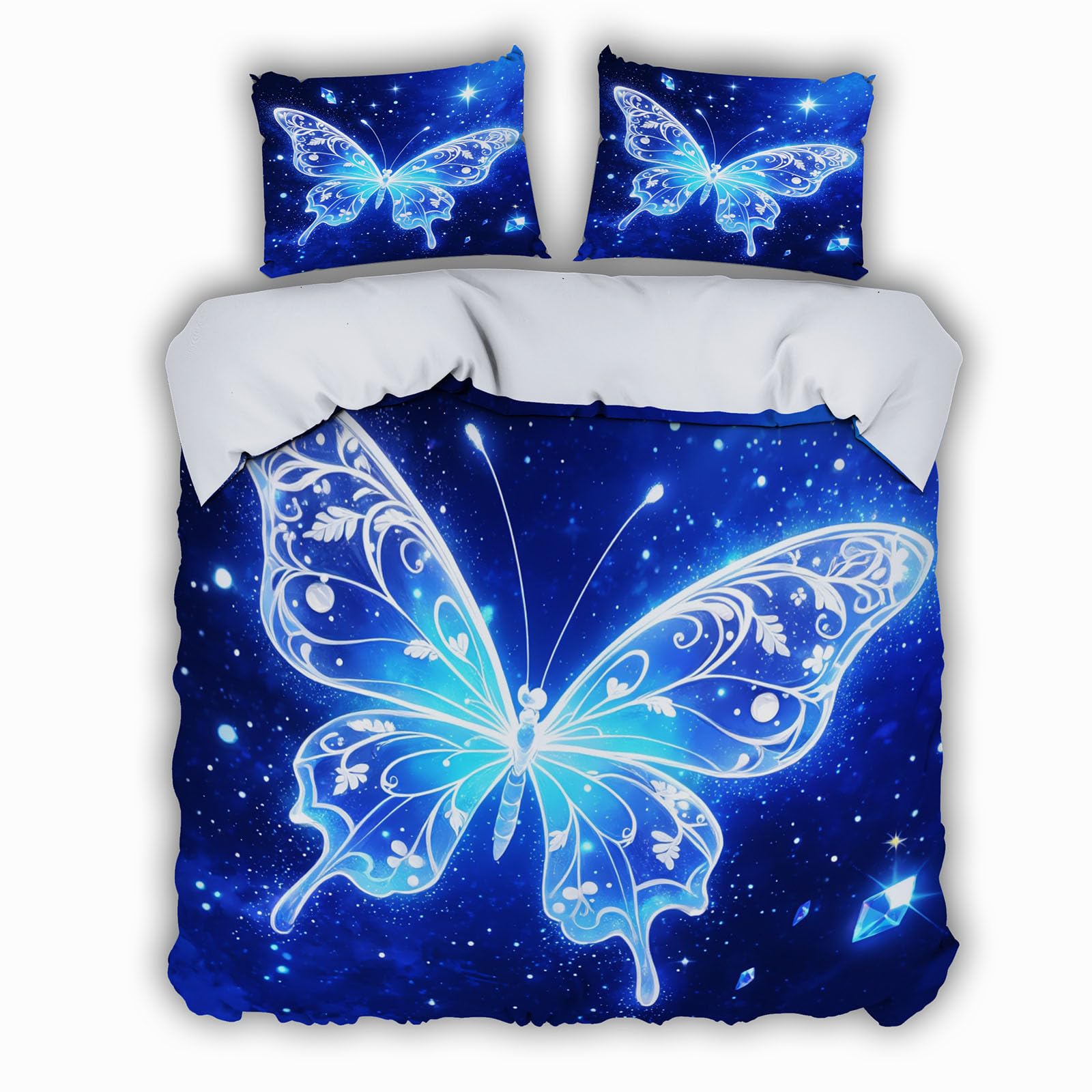 Parure de lit papillon 3D 220x240 pour une chambre printanière