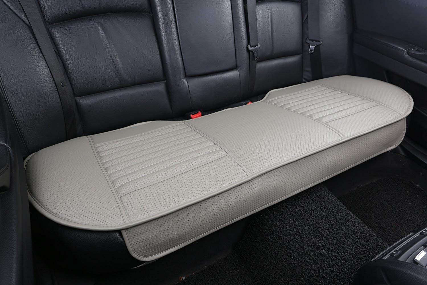 Cuscino Sedile Auto In Pelle Con Carbone Bambù | 2 Pezzi Anteriori | Traspirante E Antiodore - Foto 13