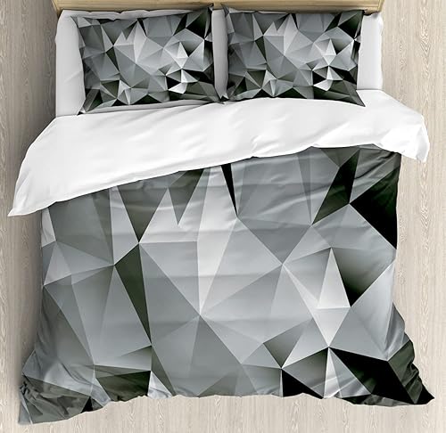 Miniatura 135 de Ambesonne - Funda de edredón multicolor disponible en tres tamaños y en diferentes colores, Tela, Beige, King