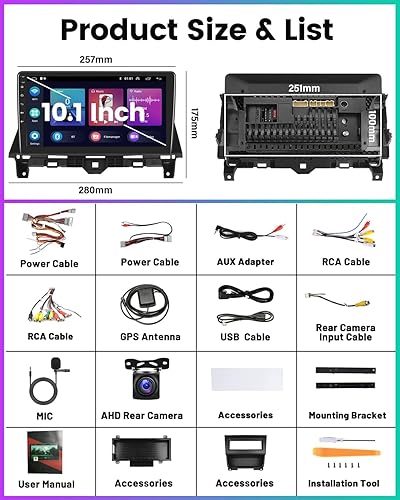 Vista 3 de 2+64 GB para Honda Accord 8th 2008 2009 2010 2011 2012 2013 Radio de coche Android pantalla táctil estéreo del coche con Apple Carplay Android Auto