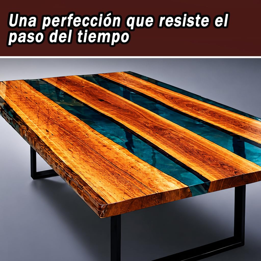 Resin Pro EPOXYTABLE 10 Resina epoxi para vaciados de hasta 10 cm, ideal para mesas de madera, vaciados grandes, obras de arte sin burbujas - 100% Made in Italy - 20 Kg