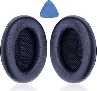 YOCOWOCO Upgraded Ear Pads for Bose QC35,QC35 II, QuietComfort 35, and QuietComfort 35 II Over-ear Headphones, Replacement Earpads Ear Cushions with Soft Protein Leather and thicker memory foam