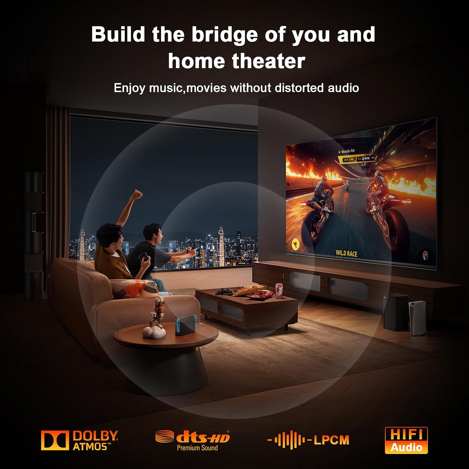 Optical Audio Cable, 1.5m/5ft Optical Cable for Soundbar image 2