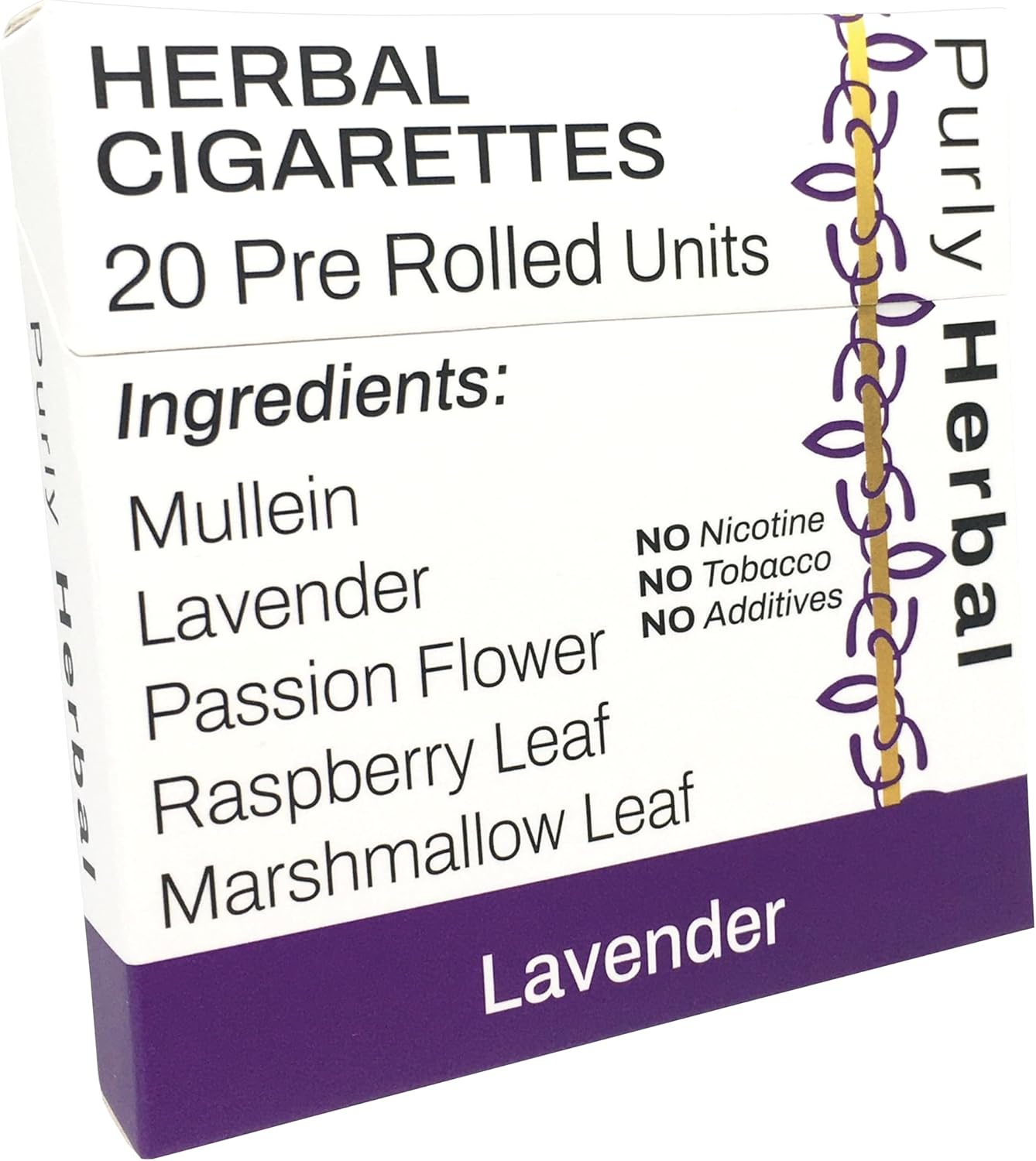 Herbal Cigarettes Lavender 20 Herbal Cigarettes