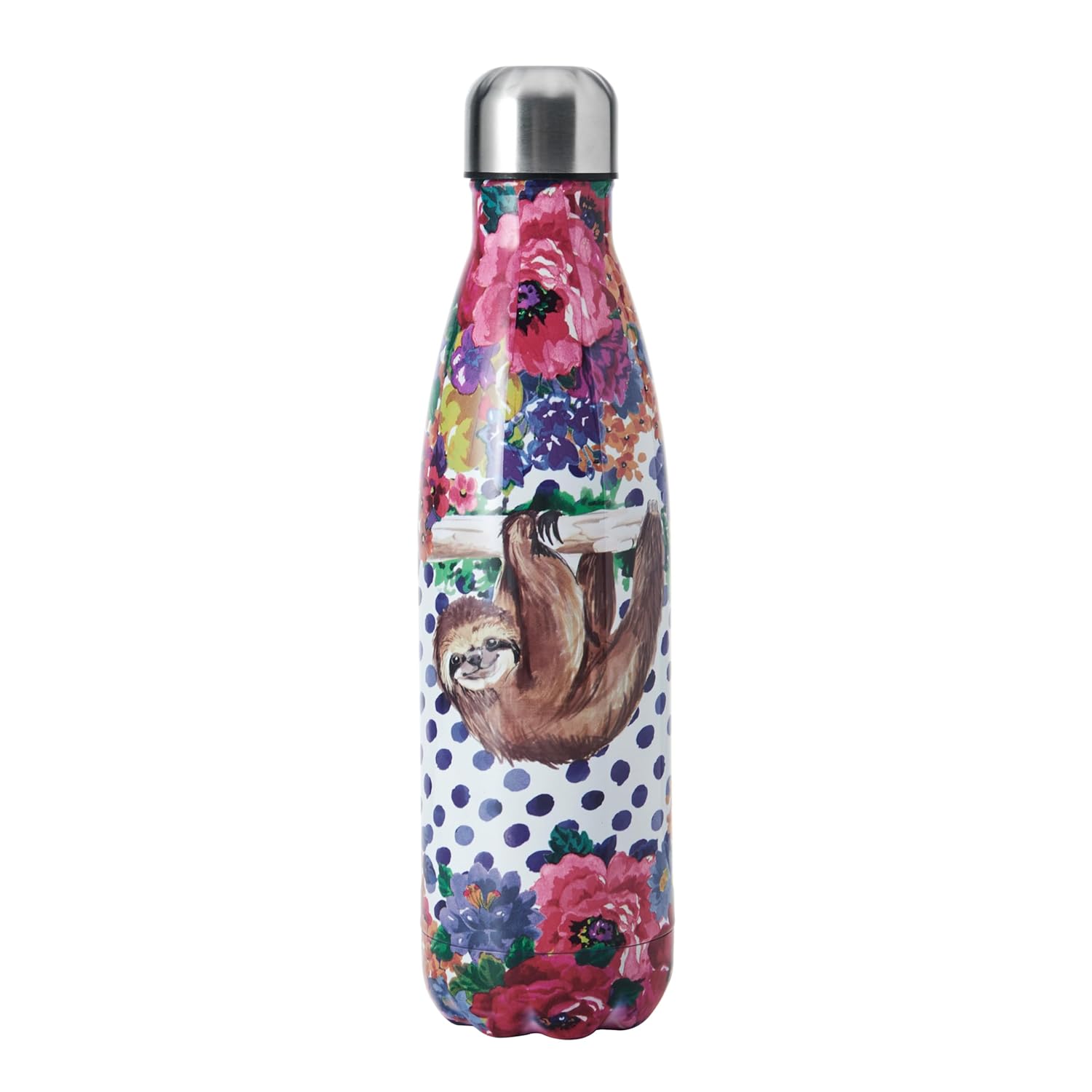 Mikasa Wild At Heart 500ml Water Bottle, Sloth, Sleeved