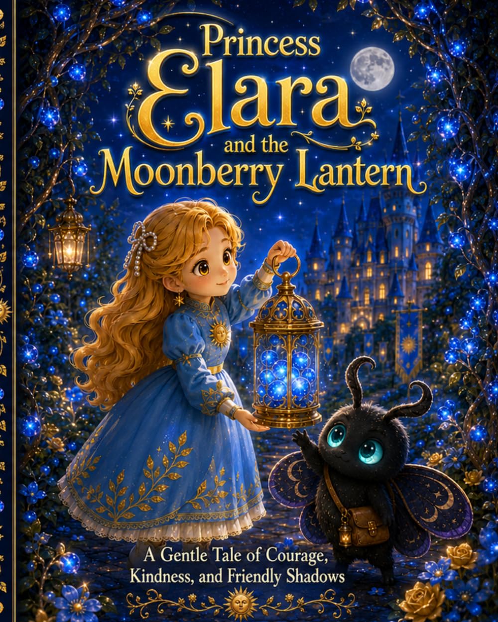 Princess Elara and the Moonberry Lantern: A Gentle Tale of Courage, Kindness, and Friendly Shadows