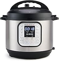 Instant Pot Duo 7-in-1 6 Quart Pressure Cooker: Multi-Functional Electric Cooker, Slow Cooker, Rice Maker, Steamer, Sauté, Yogurt & Warmer, Stainless Steel