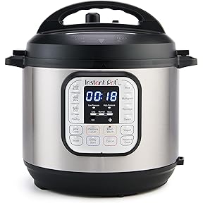Instant Pot Duo Plus 9-in-1 Multicooker, Pressure Cooker, Slow Cook, Rice Maker, Steamer, Sauté, Yogurt, Warmer & Sterilizer, Includes App With Over 800 Recipes, Stainless Steel, 6 Quarts
