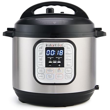 Instant Pot Duo 6QT(5.7L) 7-in-1 Electric Pressure Cooker, Multi Pot, SS304 Stainless Steel Inner Pot, Slow Cook, Rice Cooker, Steamer, Sauté, Yogurt Maker & Keep Warm, 13 customizable programs, 230V