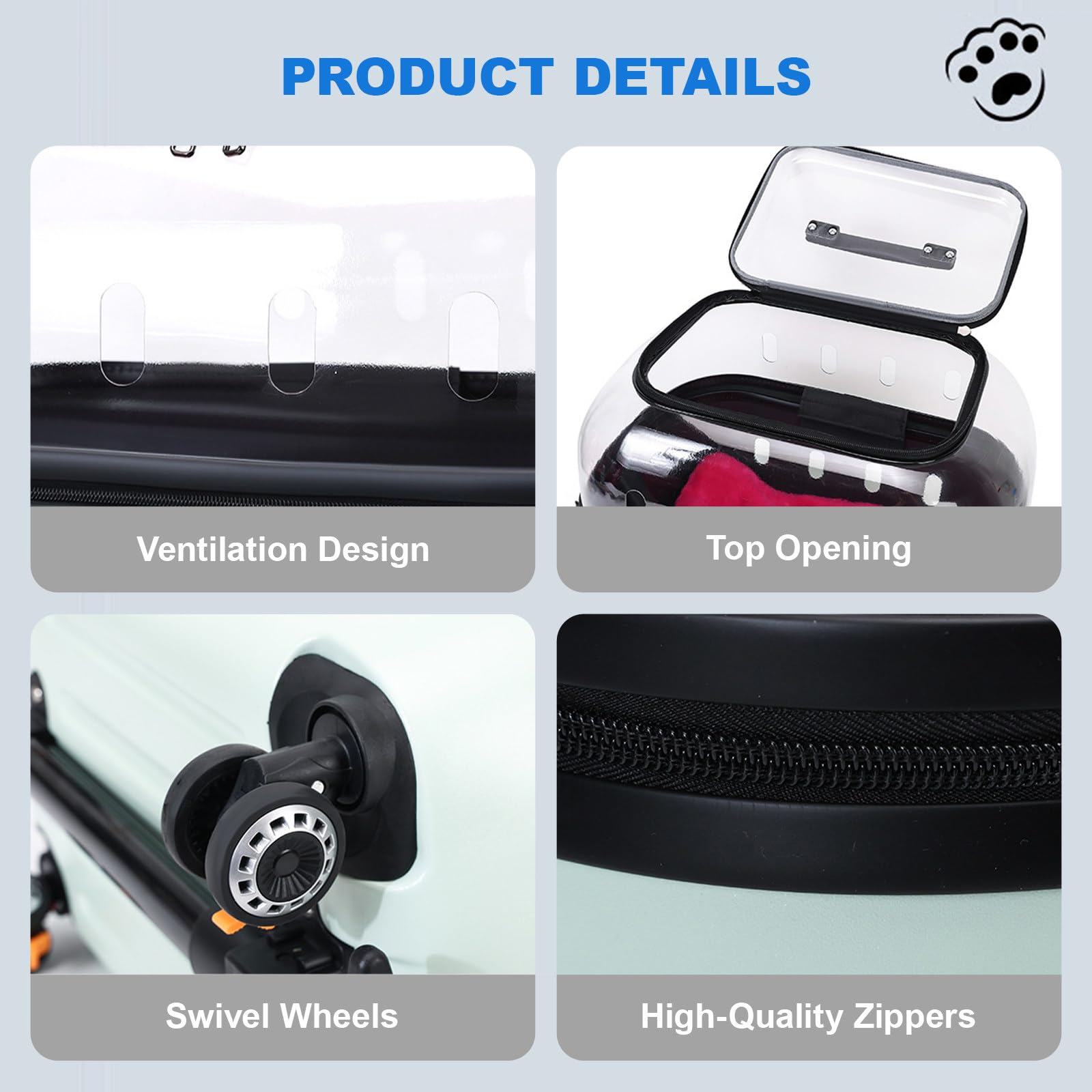 Mochila transparente para transportar mascotas, diseño totalmente transpirable para viajes seguros y cómodos, senderismo y viajes al aire libre