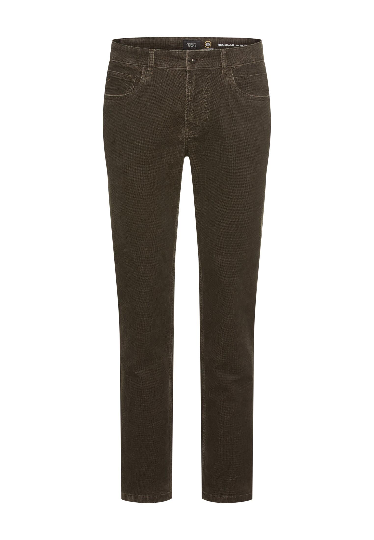 camel active Herren 5-Pkt Regular Fit Hose aus Baumwollmix